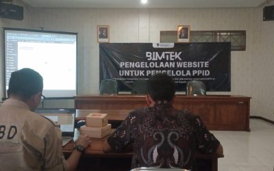 Bimbingan Teknik Pengelolaan Website untuk Pengelolaan PPID